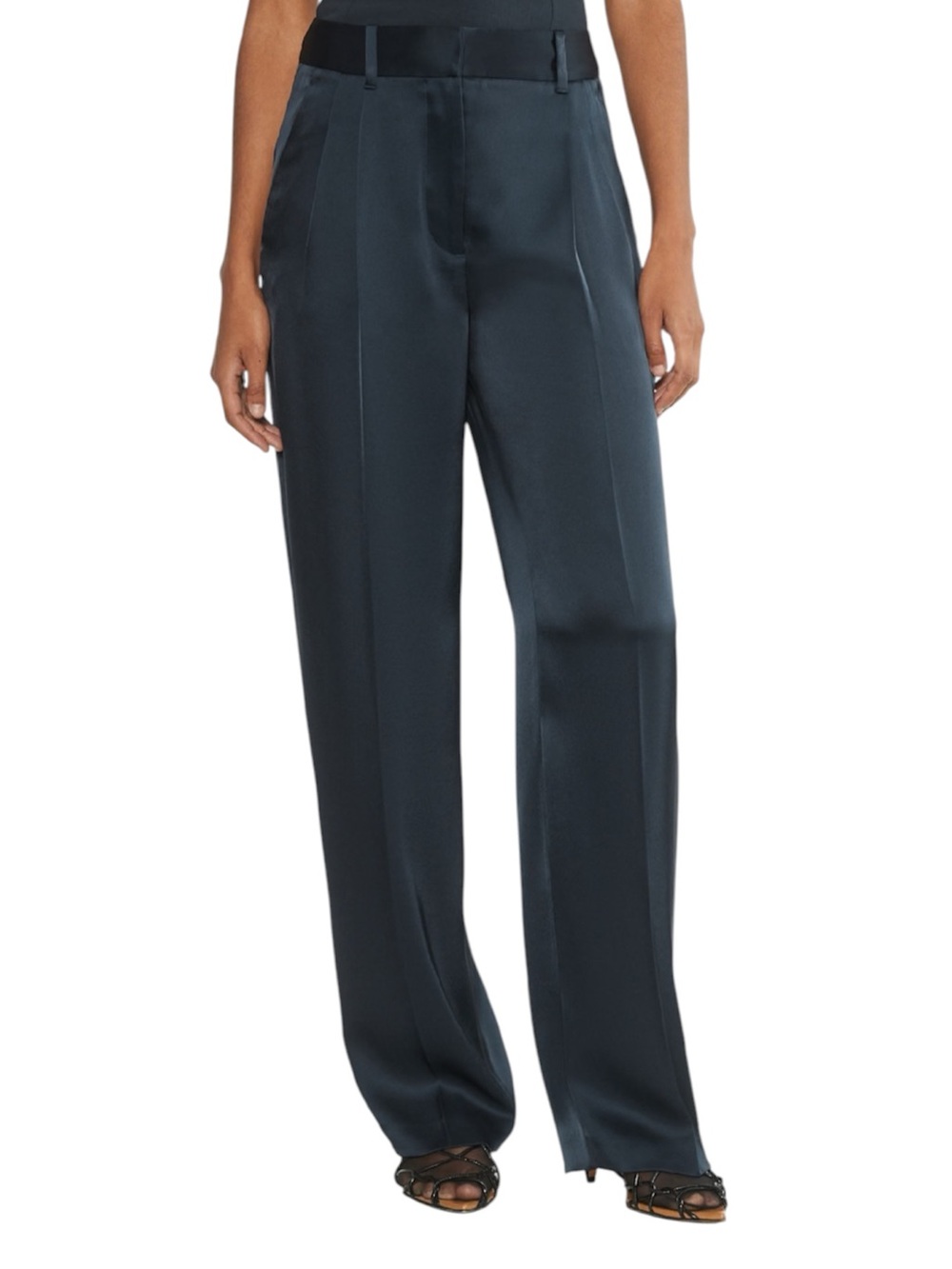 Aritzia Babaton The Effortless Pant in Satin Black 12